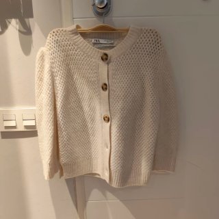 Chaqueta Zara calada beige Talla S