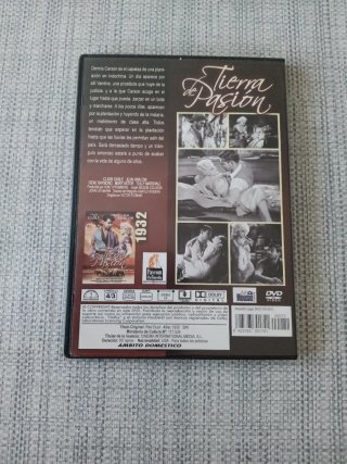 DVD Tierra de Pasión (Clark Gable)