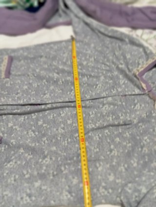 Pijama mujer 4XL floral gris y morado