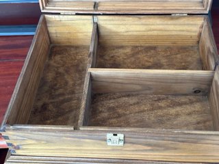 Caja de madera con cierre