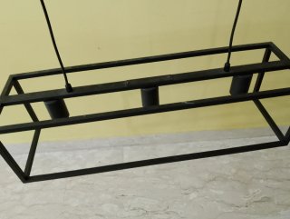 Lampadario moderno design rettangolare