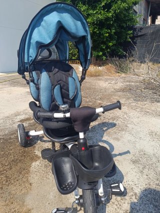 Triciclo gemelar azul