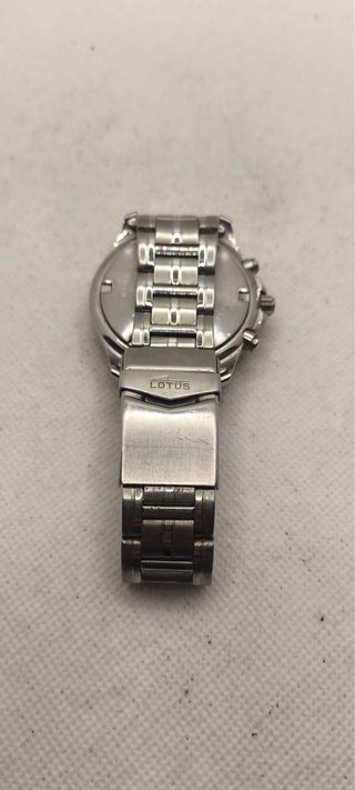 Reloj Lotus Cronógrafo Negro y Plateado
