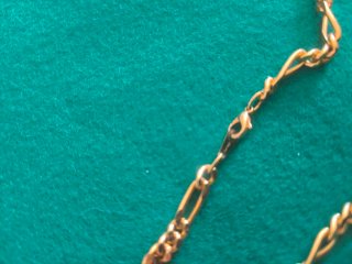 Cadena Figaro Baño Oro 18k.peso 27.50 gramos