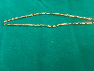 Cadena Figaro Baño Oro 18k.peso 27.50 gramos