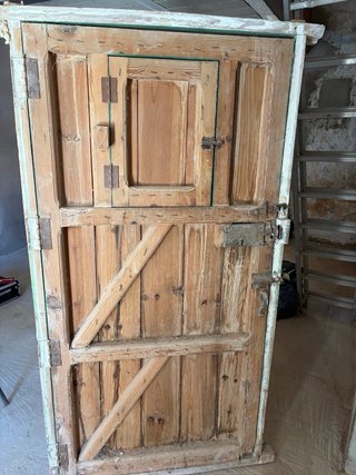 Puerta de madera antigua 1.91m x 1m