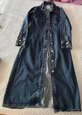Vestido vaquero largo Zara Talla M
