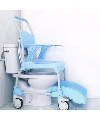Silla ducha/WC Moen con ruedas y orinal