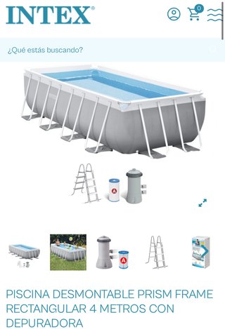 Piscina desmontable Intex rectangular