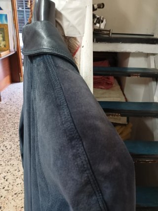 Chaqueta ante y piel mujer