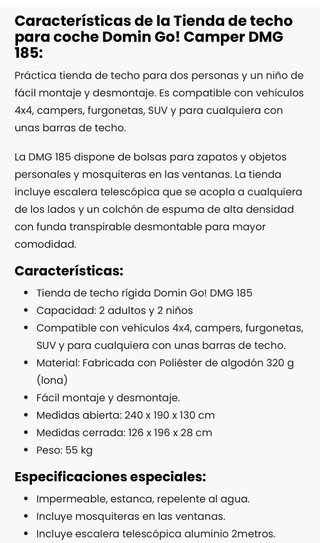 Tienda de techo para coche