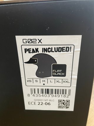 Casco Jet Moto Garibaldi G02X Negro Mate.