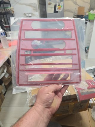 Panel Decorativo Consola Central Coche Rojo