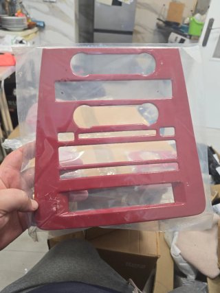 Panel Decorativo Consola Central Coche Rojo