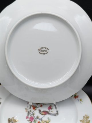 Set platos aperitivos porcelana francesa Sosafils