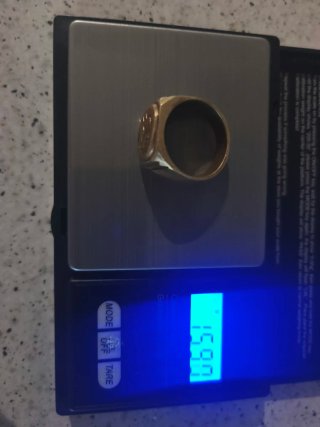 Anillo Mercedes Vintage Baño Oro 750 y 18kilates