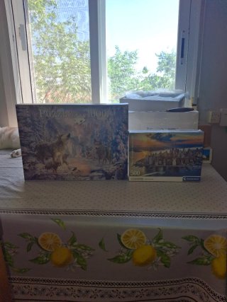 Puzzle 1000 Piezas Lobos Invierno