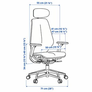 STYRSPEL IKEA Silla gaming rojo