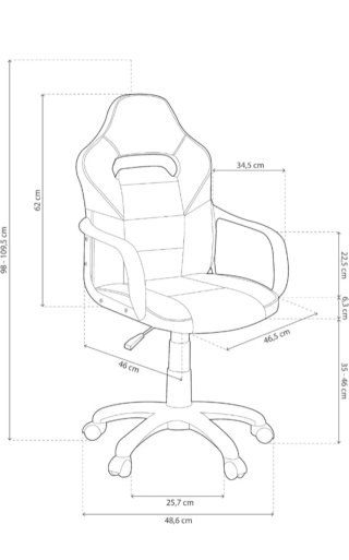 Silla Gaming DRW Blanca y Azul