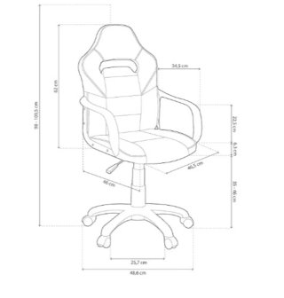 Silla Gaming DRW Blanca y Azul