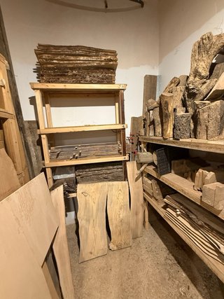 Tablas de madera: pino, fresno y platanera
