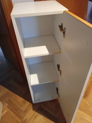Mobile ausiliario cucina/bagno bianco. Dispensa,...
