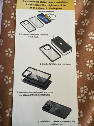 Custodia Lila per iPhone 13/14 + Protezione Schermo