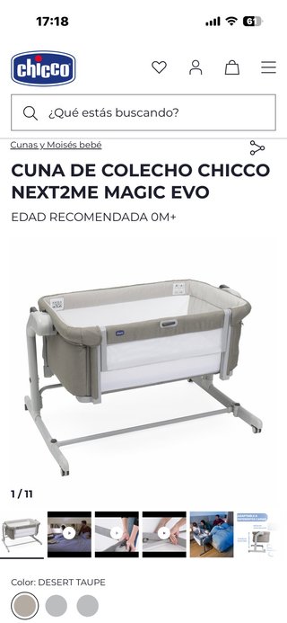 Cuna de colecho Chicco Next2Me Magic Evo