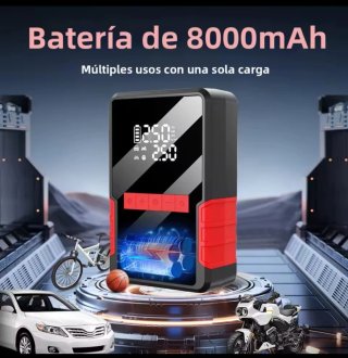 Compresor Arrancador Portátil Multifunción