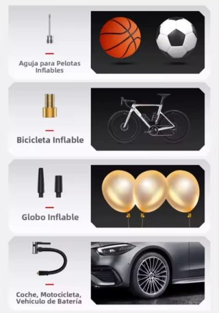 Compresor Arrancador Portátil Multifunción