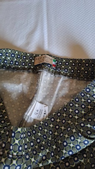 Pantaloni donna fantasia geometrica