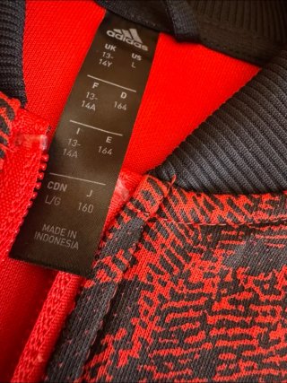 Chándal Adidas Negro y Rojo