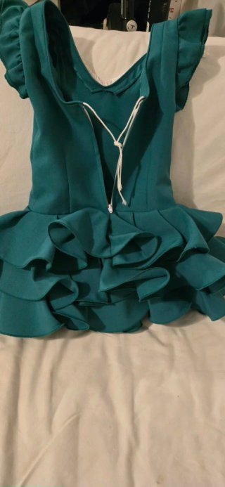 Vestido Flamenca Niña Verde