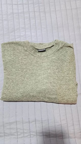 Vestido lana angorina verde T-L