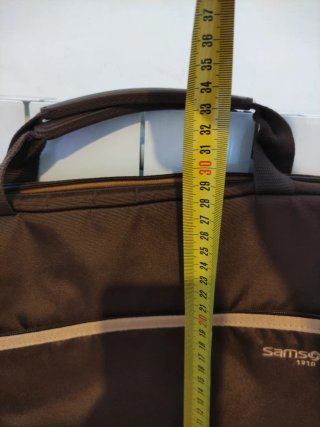 Bolsa portátil acolchada Samsonite marrón y beige