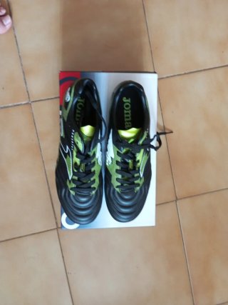 Zapatillas Joma Fútbol Tacos Negras/Verdes