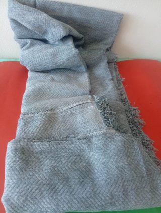 Colcha azul lago para sofá o cama