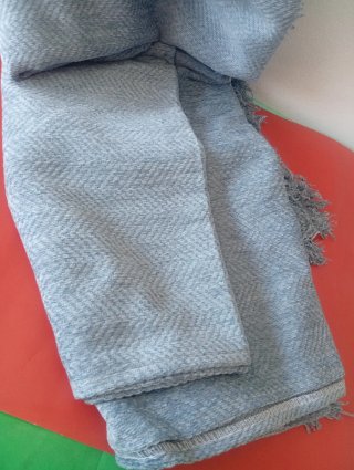 Colcha azul lago para sofá o cama