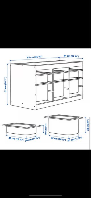 Mesa y almacenaje infantil madera