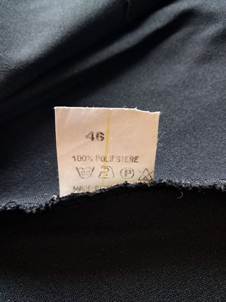 Pantaloni neri Donna Taglia 46, con Zip e laccetti
