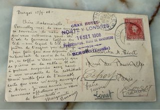 2 Tarjetas Postales Antiguas Circuladas 1908