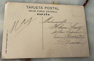 2 Tarjetas Postales Antiguas Circuladas 1908
