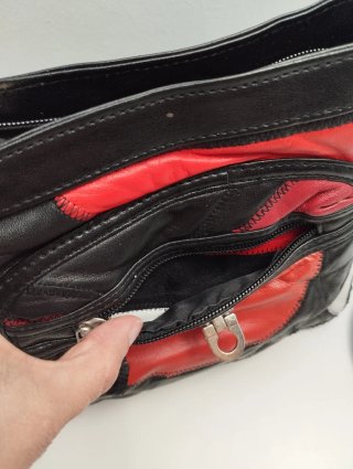 Bolso patchwork piel