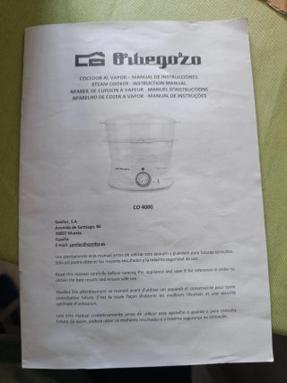 Cocedor al vapor Orbegozo