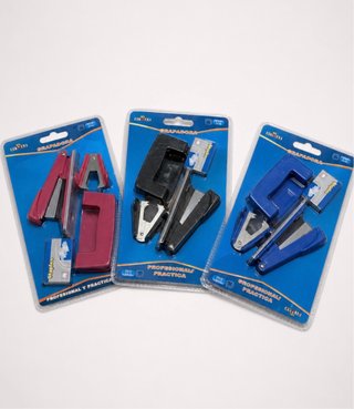 Set Grapadora, Perforadora, Grapas y Quitagrapas