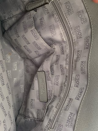 Bolso Michael Kors Gris y Plateado