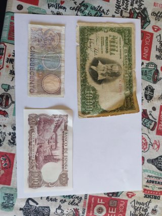 Lote Billetes Antiguos Pesetas España
