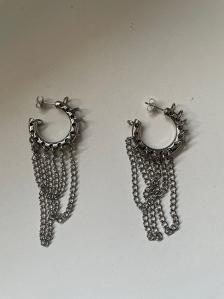 Pendientes Aro con Cadenas