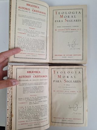 ROYO MARIN, Teologia Moral para Seglares, I y II