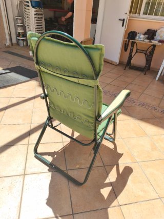 Hamaca extensible verde Para recoger el Cullera